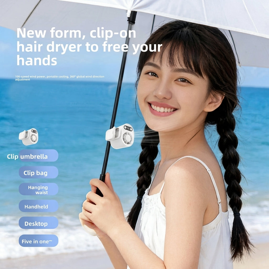 Handheld Waist Mounted Fan